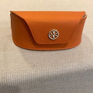 Orange Tory Burch Sunglass Case